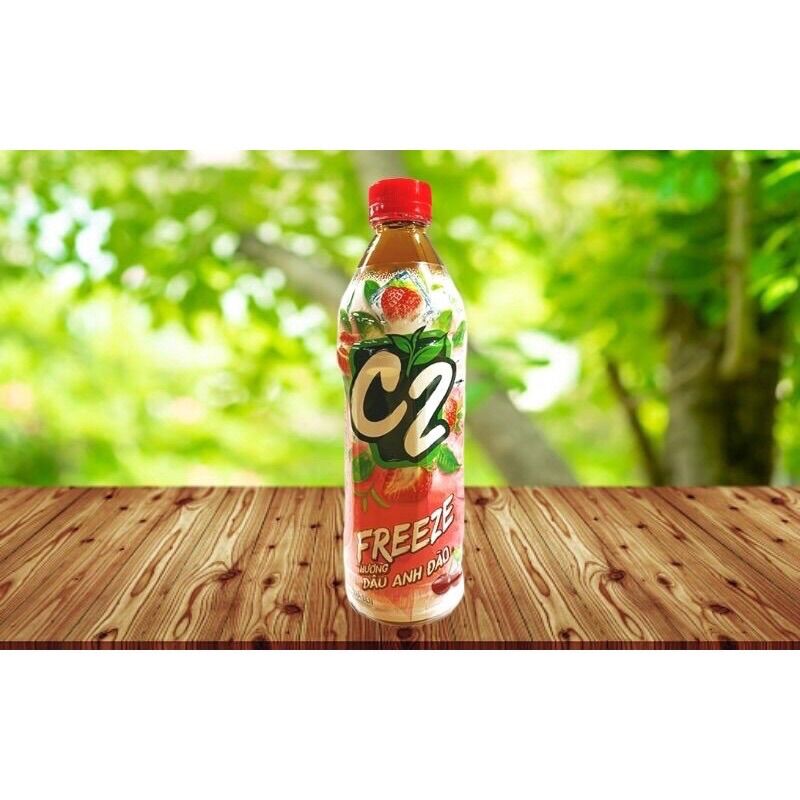 Lốc 6 chai trà C2 dâu anh đào chai 455ml