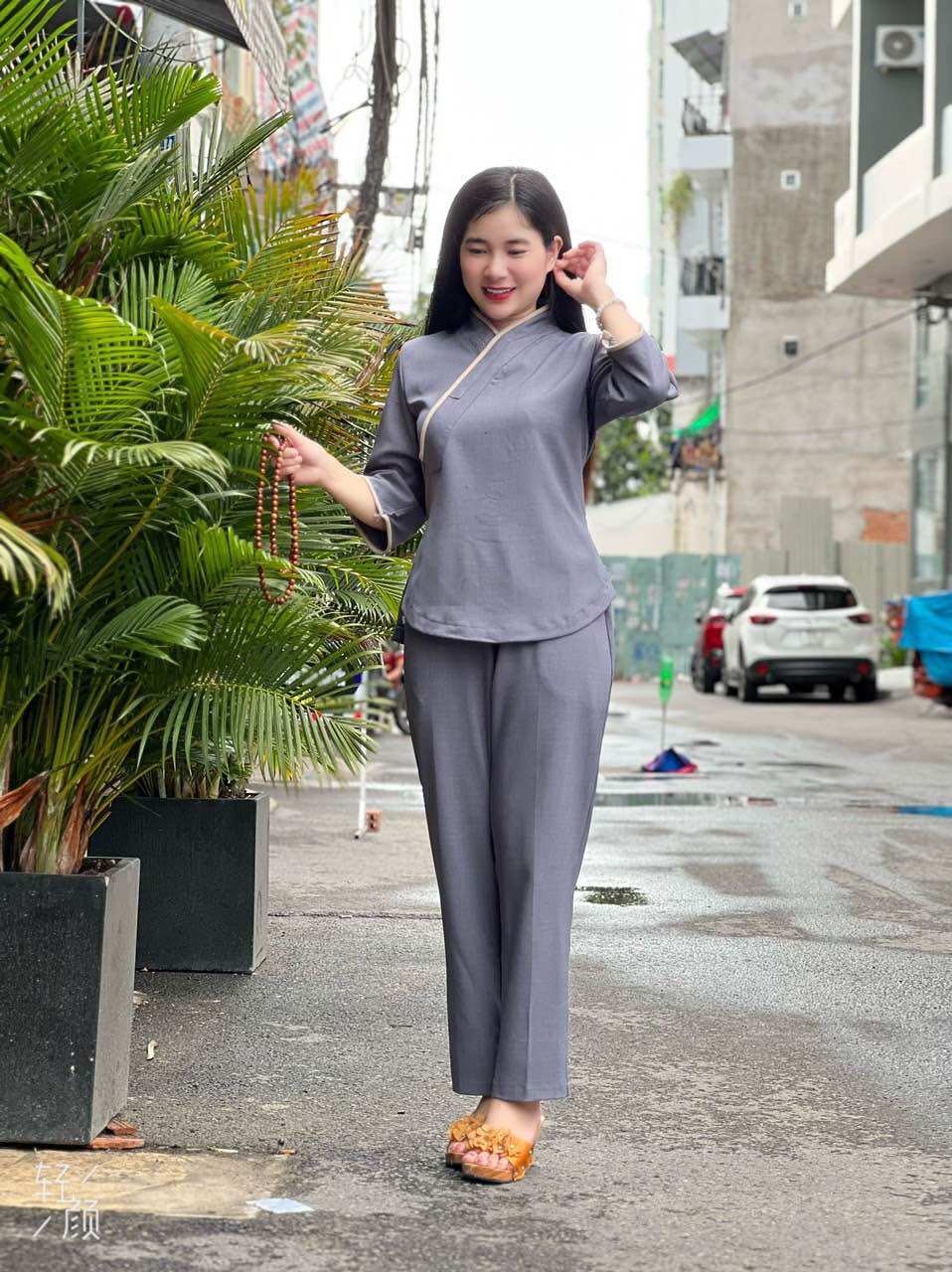 Mẫu đồ lam cao cấp# đồ đi chùa # quần áo nữ
