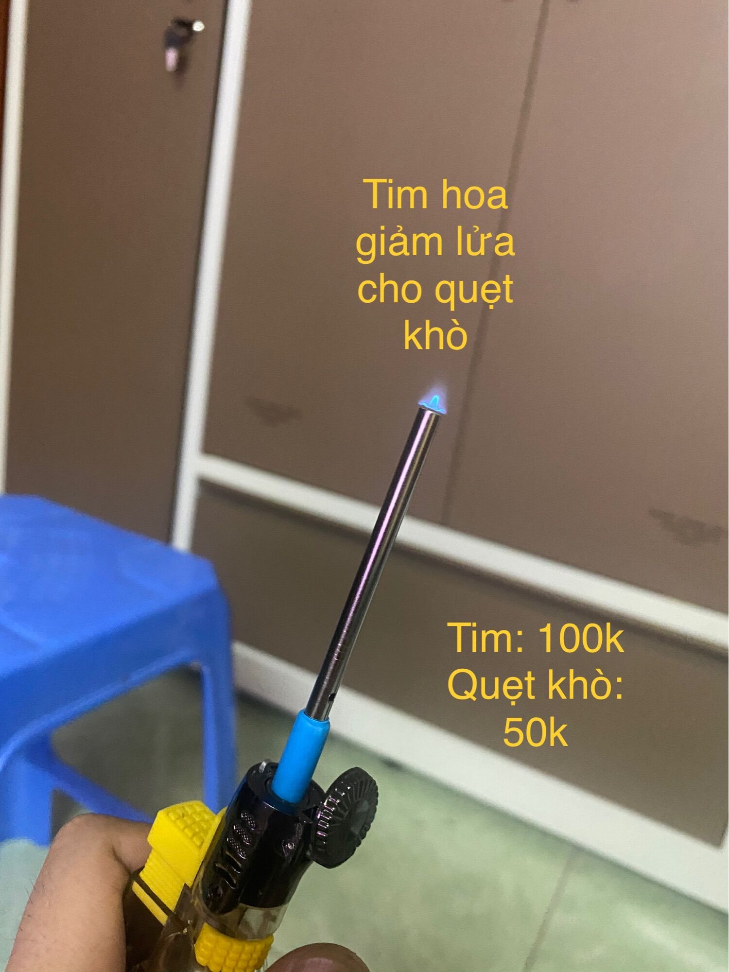 Đầu tiêm dùng cho bật lửa khò