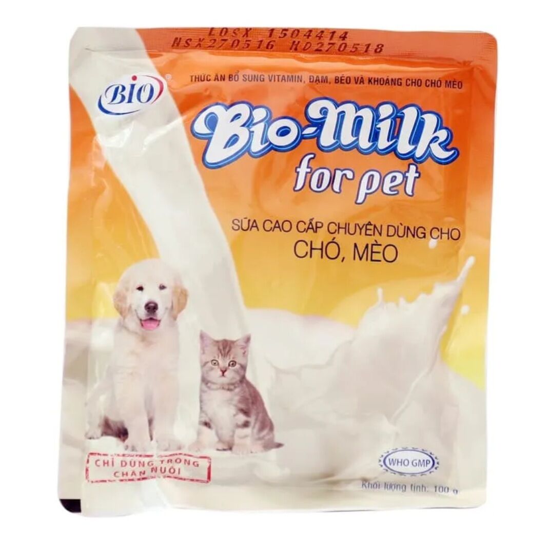 Sữa bột BIO Milk cho chó mèo con 100gr
