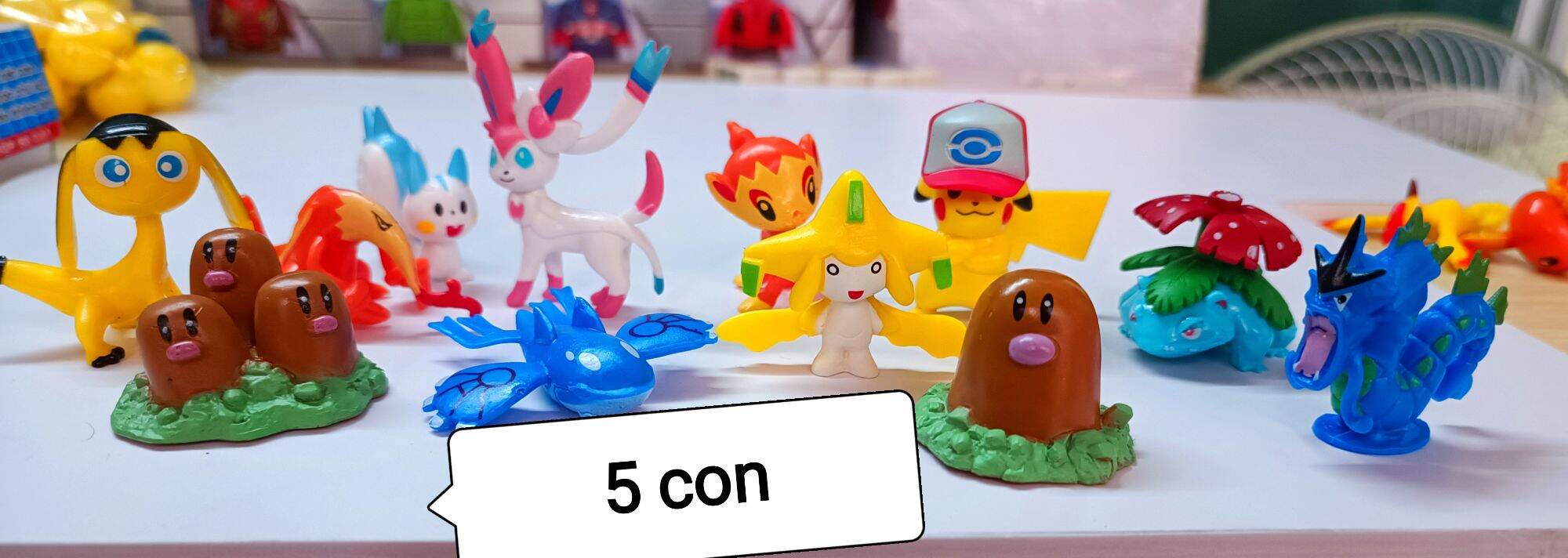 [ship từ TPHCM] mô hình Pokemon size vừa từ 4 - 7cm mỗi con.