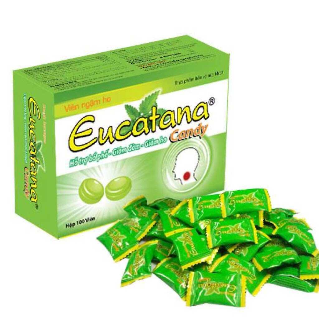 kẹo ngậm ho eucatana hộp 100 chiếc