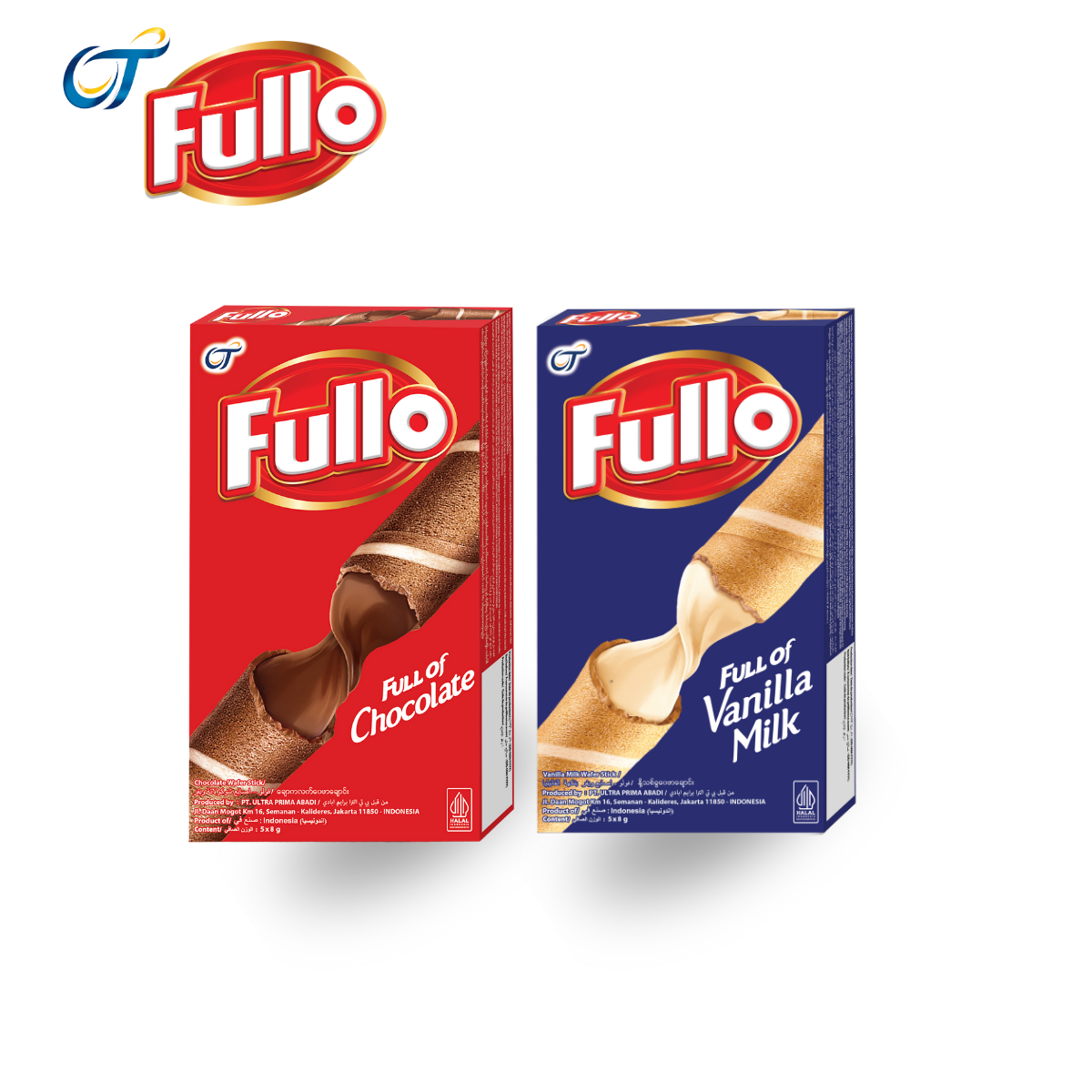 Fullo _ Bánh quế nhân kem Sô cô la/ vani nhập khẩu Indonesia