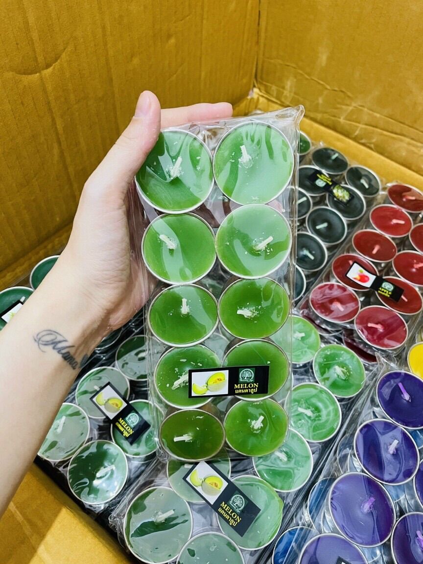 Nến Hoa Thái Lan Rất Thơm Vỉ 10 Chén Nến