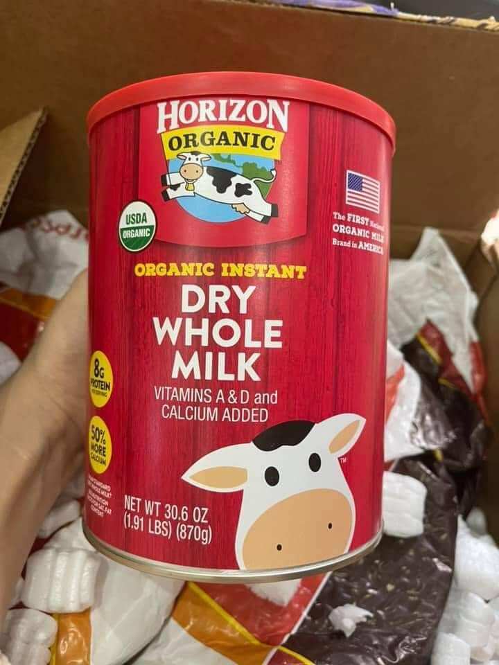 Sữa Horizon Organic Dry Whole Milk - Sữa tươi dạng bột hữu cơ Organic