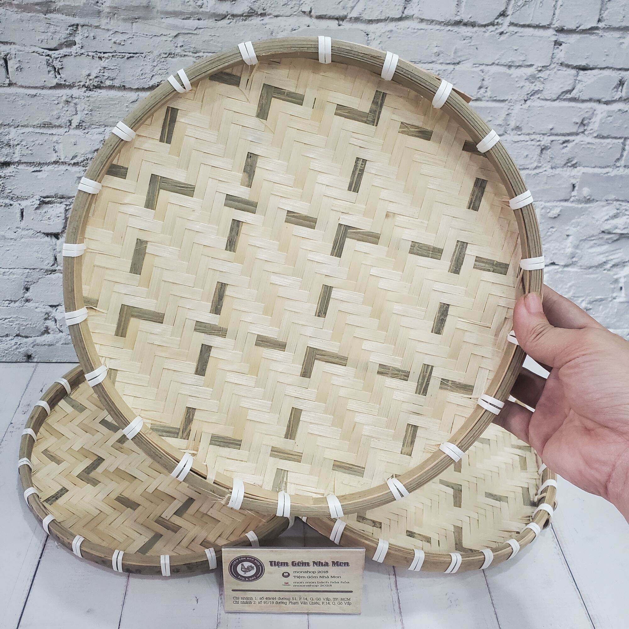 Mẹt Đan Tre 25cm (Hàng Đan Thủ Công)🌿🍀🍀