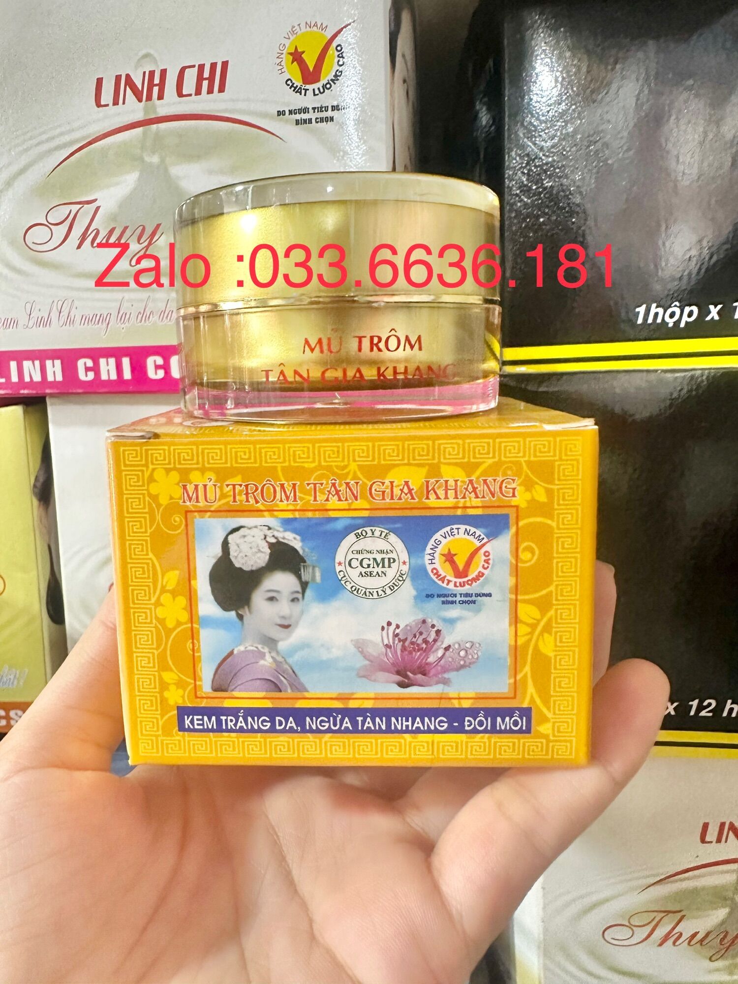 Kem mủ trôm kem trắng - hết nám tàn nhang - đồi mồi vip hủ 10g