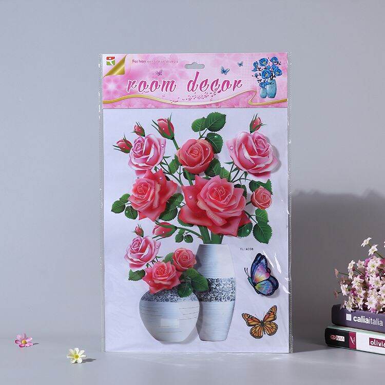 🌸 Tranh Hoa Nổi 3D Dán Tường, Trang Trí Tủ Lạnh
