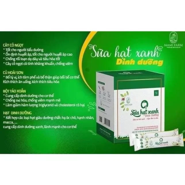 Sữa hạt xanh dinh dưỡng Mami farm