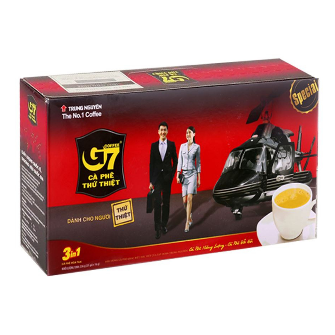 Cà phê hoà tan g7 hộp 21 gói x 16g 3in1 date mới