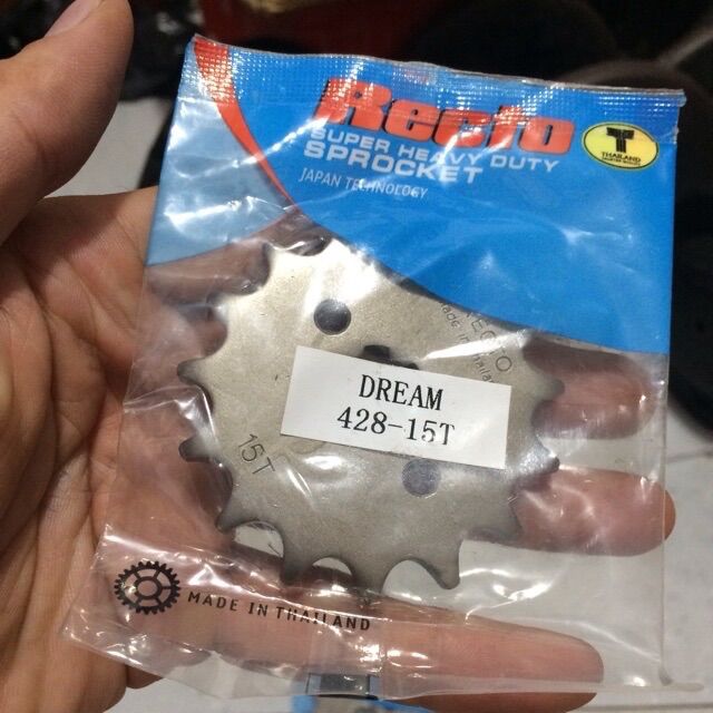 Nhông 13T 14T 15T - 428 Dream Recto Cho Xe Honda Dream Wave Future Blade MSX Suzuki Axelo Viva Fi