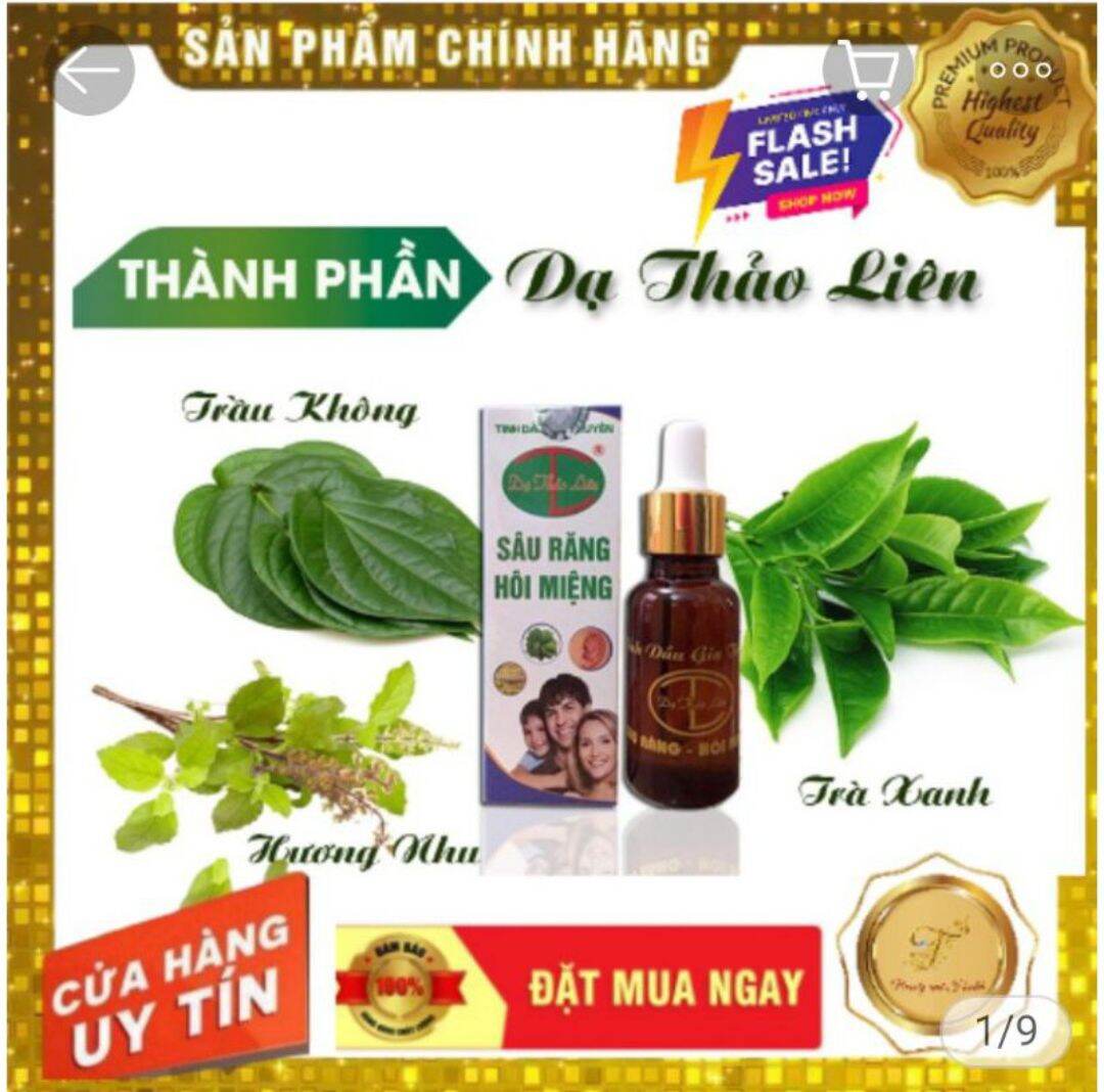 Tinh Dầu Răng Miệng Dạ Thảo Liên 5Ml Tinh Dầu Răng Miệng - Sâu Răng Hôi Miệng Dạ Thảo Liên