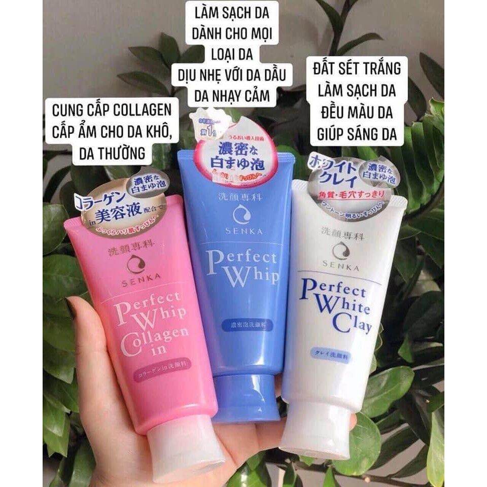 Sữa rửa mặt senka perfect whip 120g - nhật bản