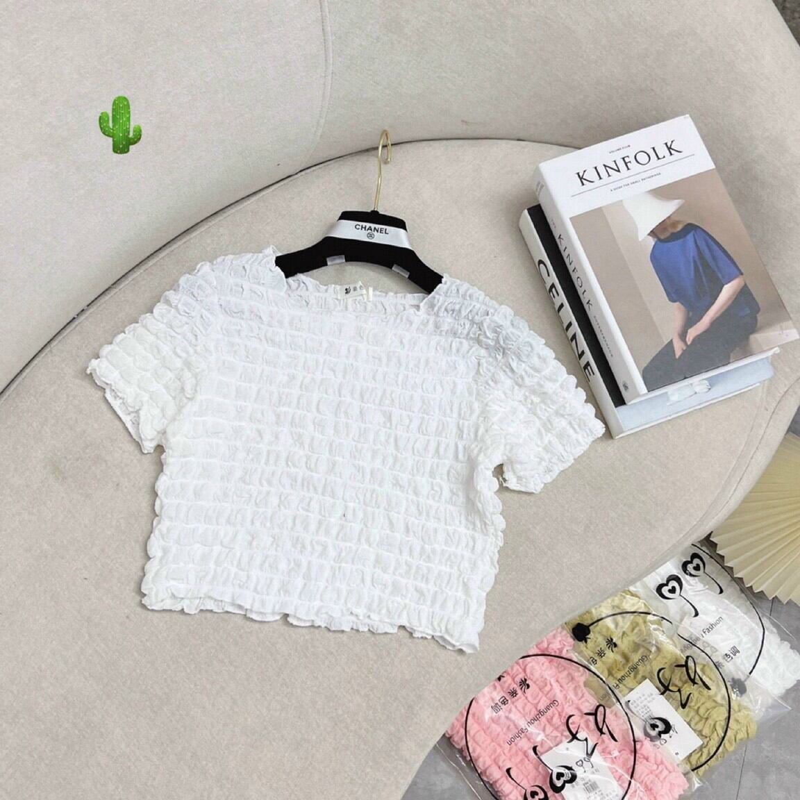 ÁO CROP TOP BÔNG XỐP KIỂU
