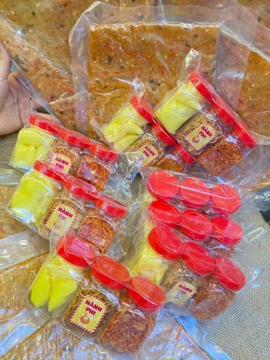 Combo bánh tráng bơ dẻo tôm.