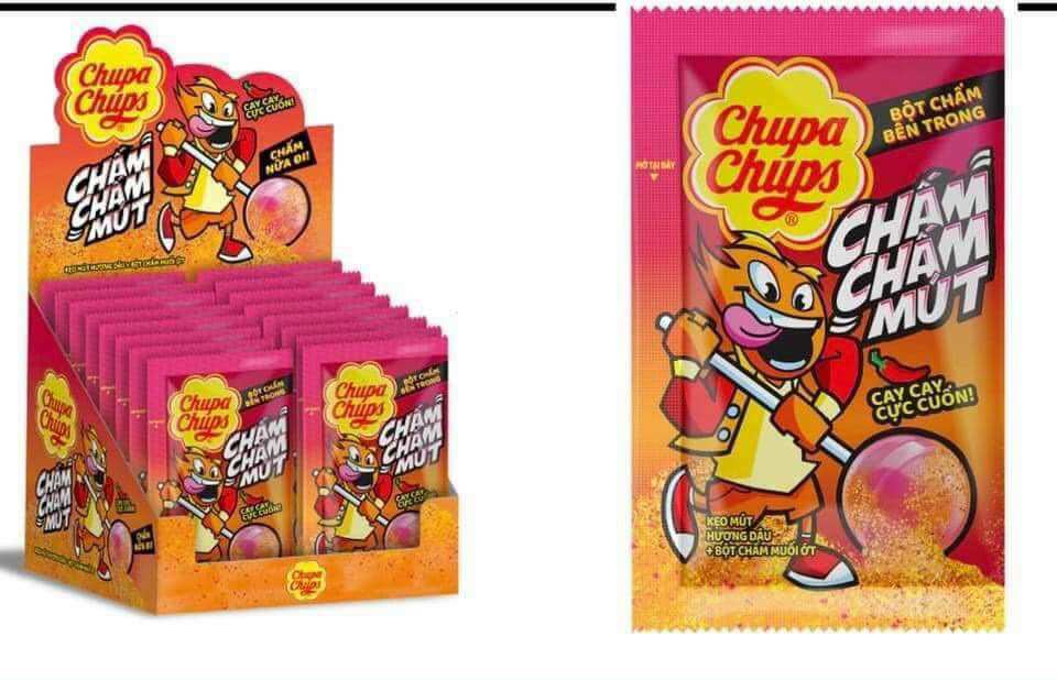 Kẹo mút Chupachups Chấm mút 16 que 1 hộp