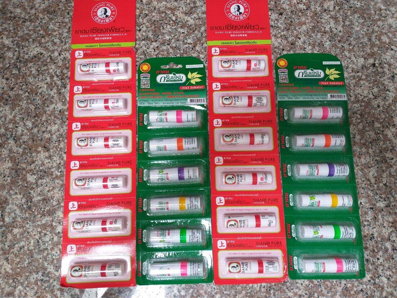 Ống hít thông mũi Siang Pure Inhaler Thái Lan