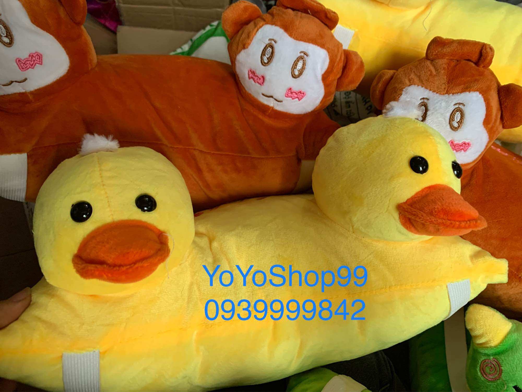 Gối đi xe máy cho bé 2 đầu siêu dễ thương