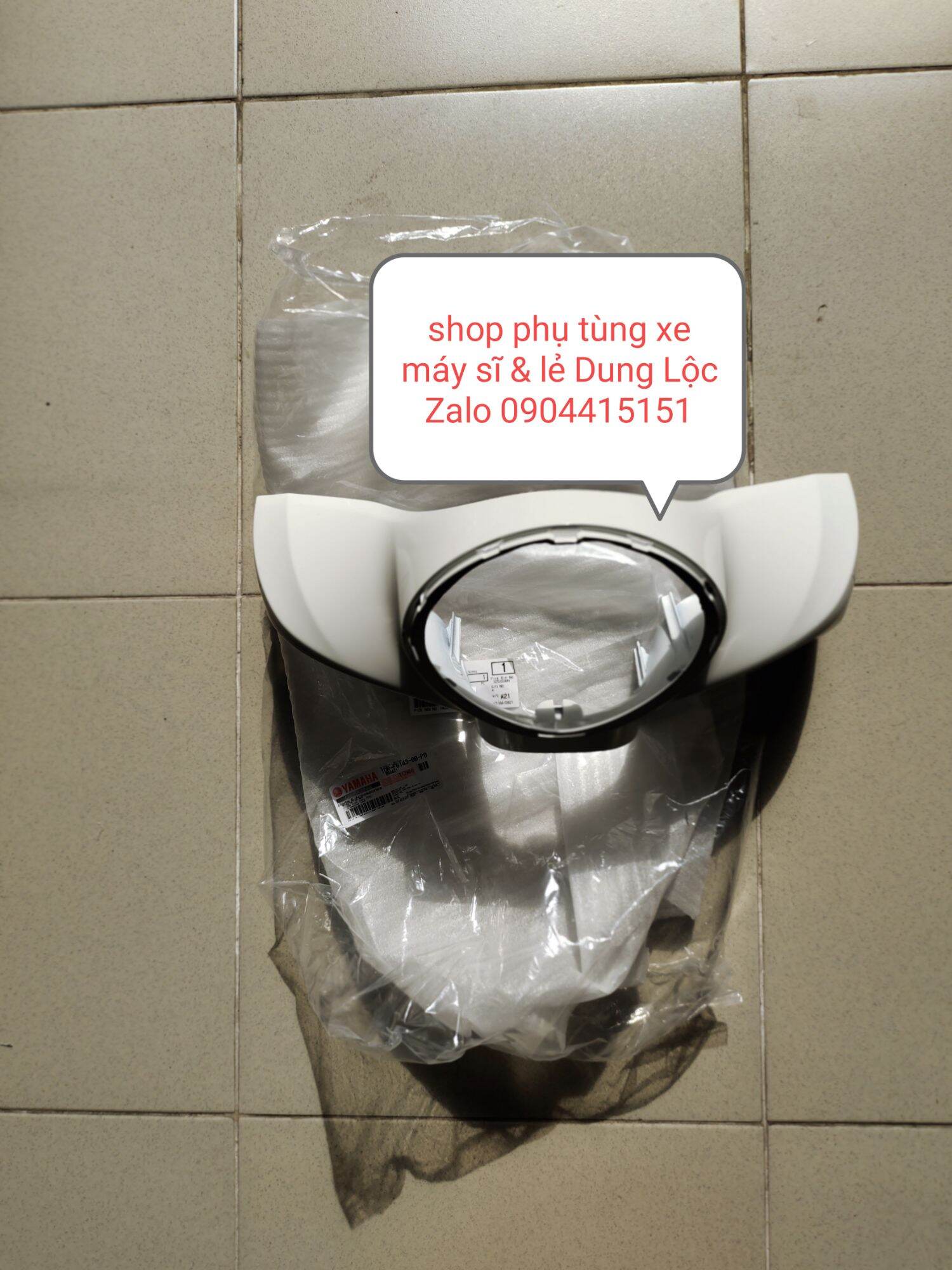 [HCM]ốp đầu trước dùng cho xe yamaha noza màu trắng hàng zin chính hãng yamaha