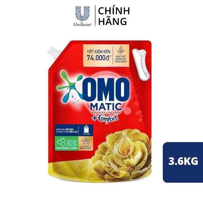 Nước giặt omo matic cửa trên 3,6kg/3,9kg