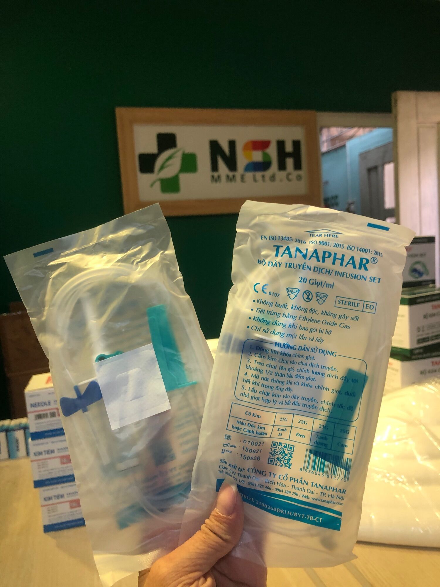 ❤️ dây truyền dịch kim 2 cánh bướm tanaphar bộ dây truyền dịch/truyền tĩnh mạch kèm kim 2 cánh bướm 23g tanaphar