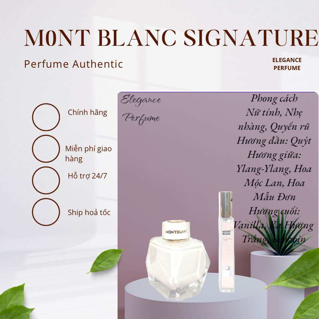 Mẫu thử nước hoa nữ m0nt blanc signature edp