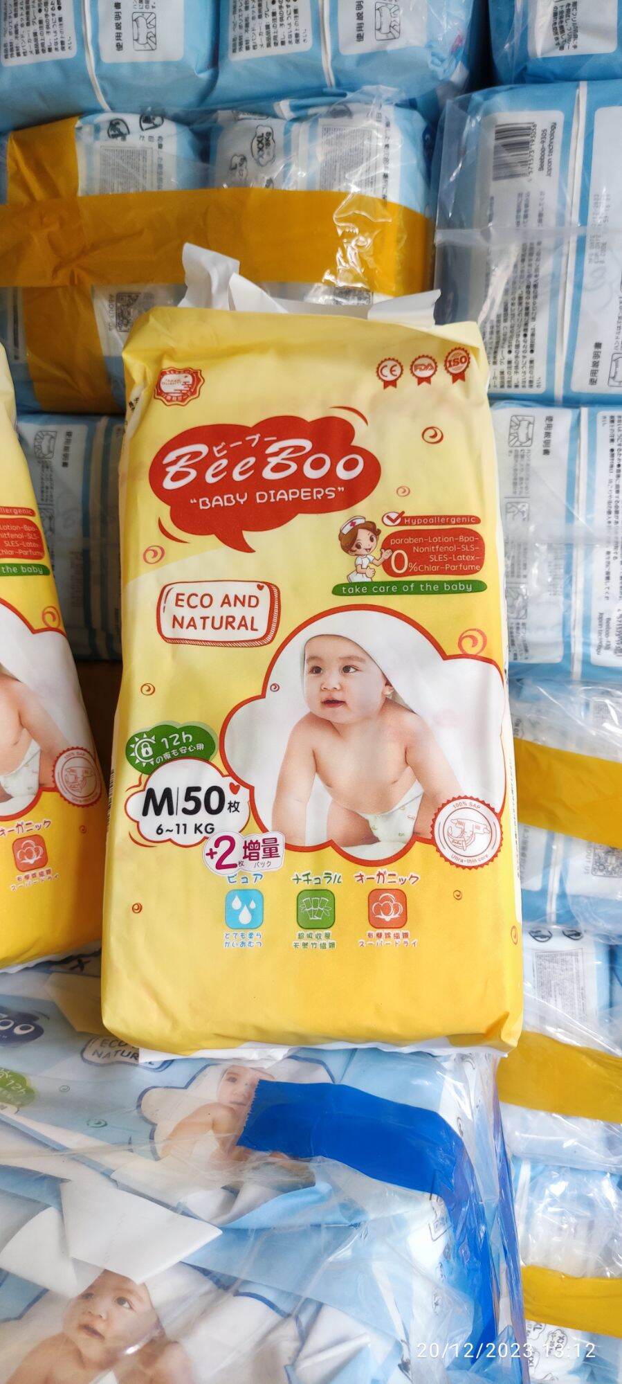 Bỉm Beeboo Nhập khẩu nhật bản Đủ Size
