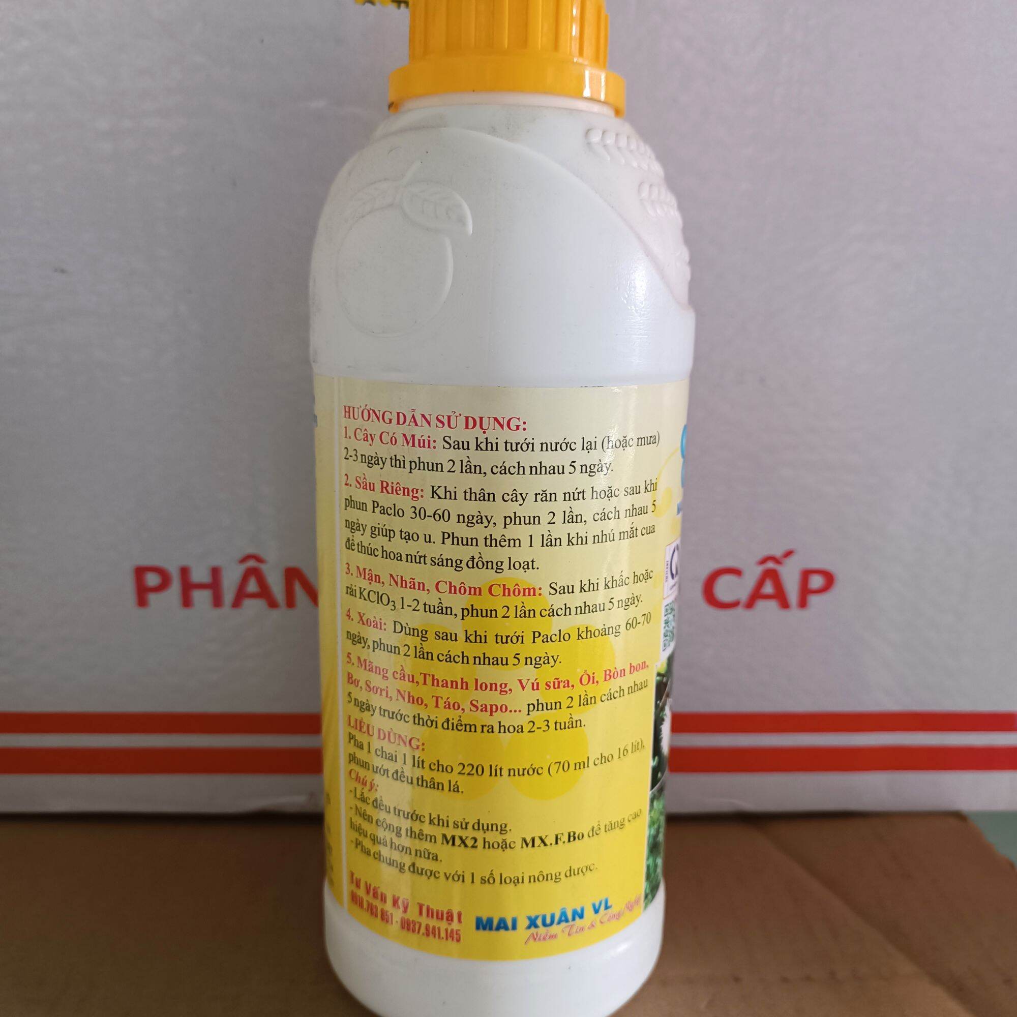 Phân bón hỗn hợp NPK MX6 chai 1L