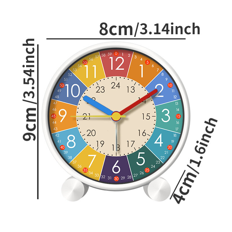 Đồng hồ báo thức trẻ em cho phòng ngủ câu đố của học sinh phòng trẻ em Máy tính để bàn thời thơ ấu sớm Đồng hồ báo thức câm
