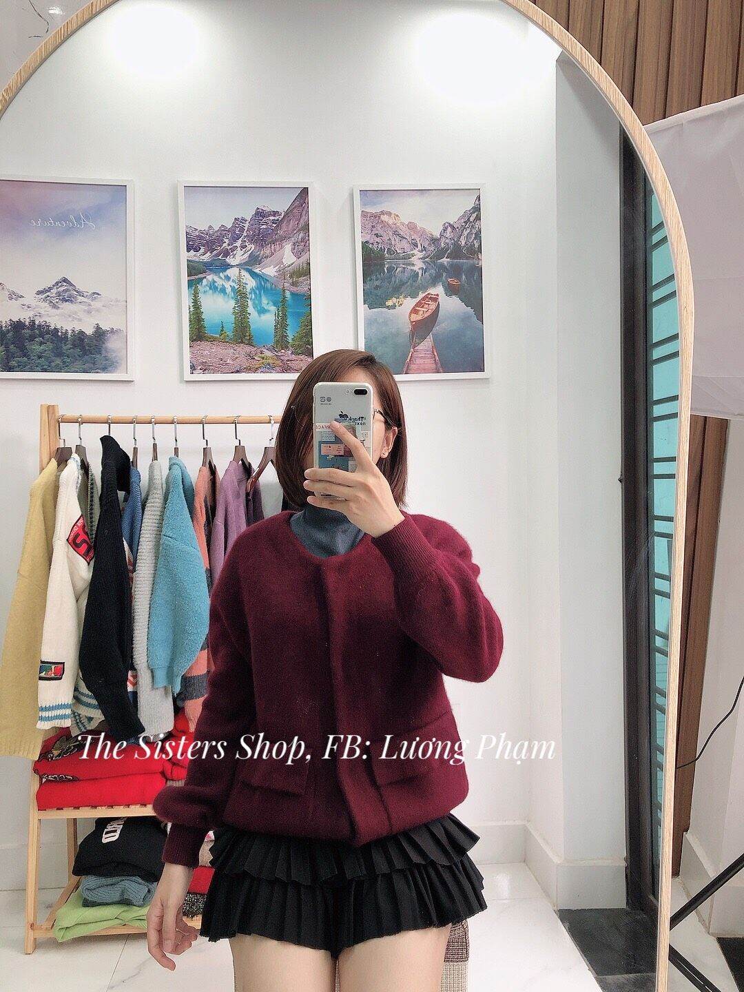 Áo Cardigan Khoác Len Dáng Ngắn Hàng Si/2hand ( Ảnh shop chụp)