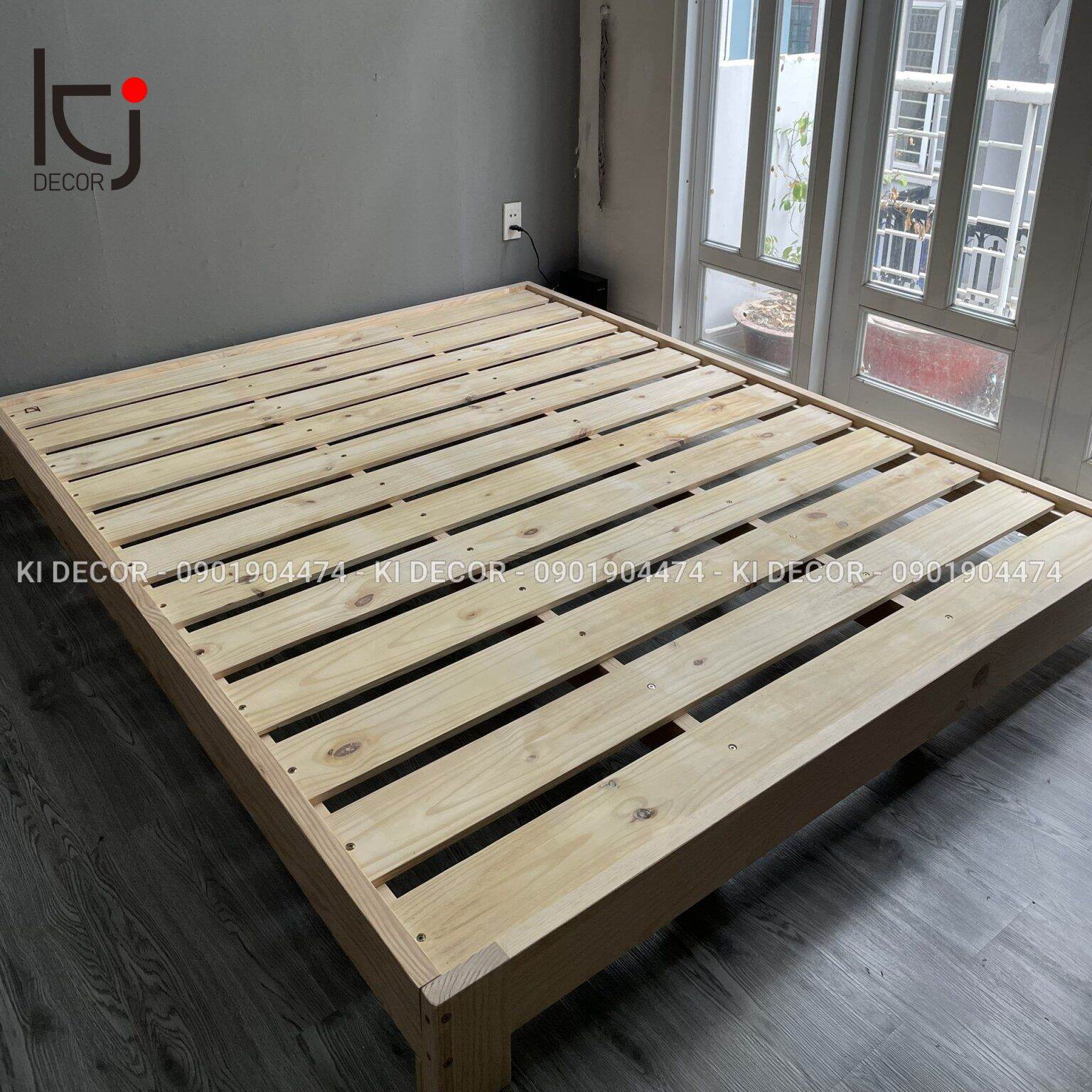 - giường kiểu hàn quốc gỗ thông nhập khẩu ki decor - pallet