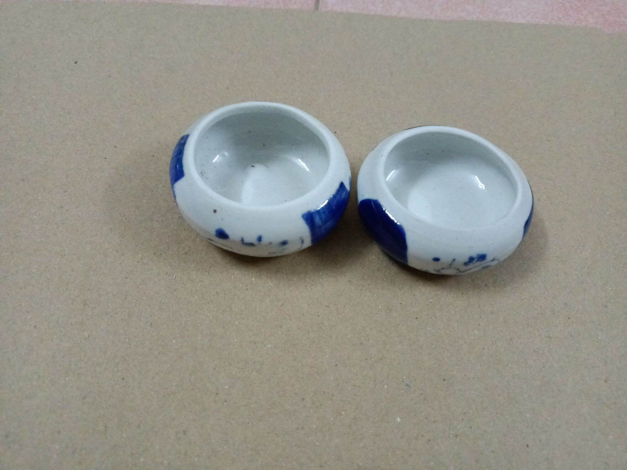 Cóng sứ đựng sâu cho chim men đẹp