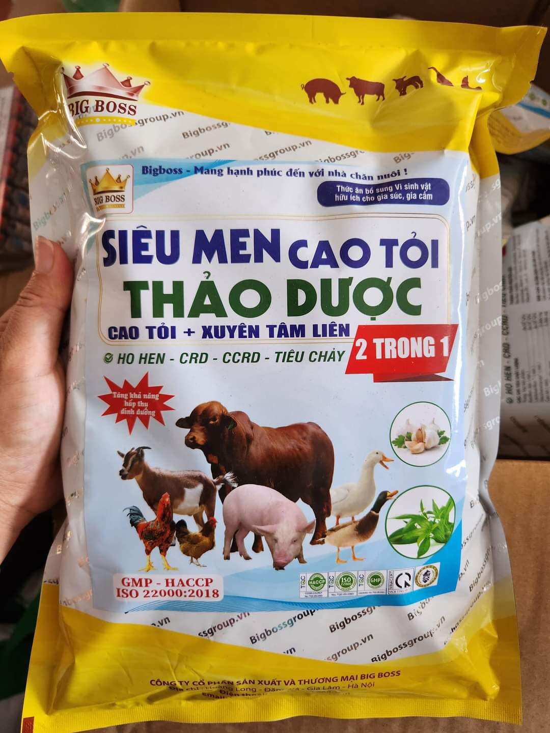 Siêu men cao tỏi thảo dược kích thích tiêu hóa thức ăn, phòng ngừa tiêu chảy, tăng trọng cực nhanh cho vật nuôi viện thú y việt nam