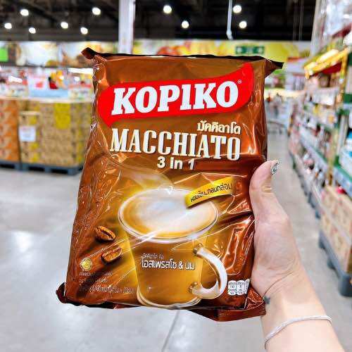 Cà phê sữa hòa tan kopiko macchiato 3in1 thái lan cafe gói lớn
