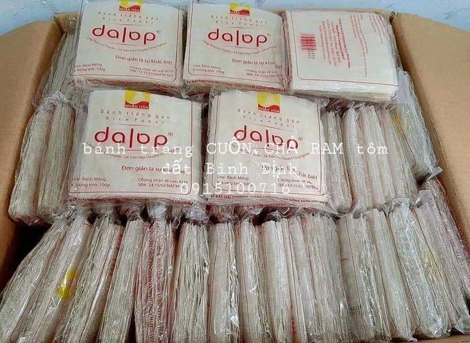 Combo 10gói bánh tráng  CUỐN CHẢ RAM dalop (10gói)