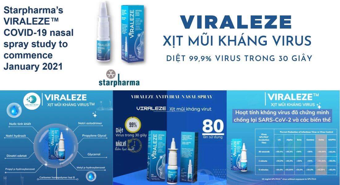 Xịt mũi kháng virus Viraleza Úc được Bộ Y Tế cấp phép nhập khẩu