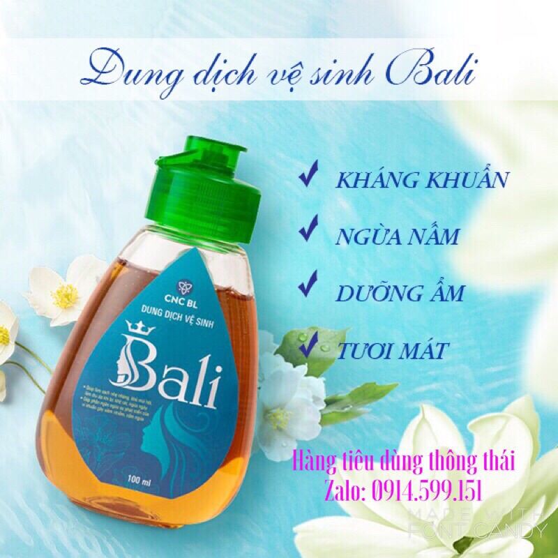 DUNG DỊCH VỆ SINH PHỤ NỮ BALI 100ML