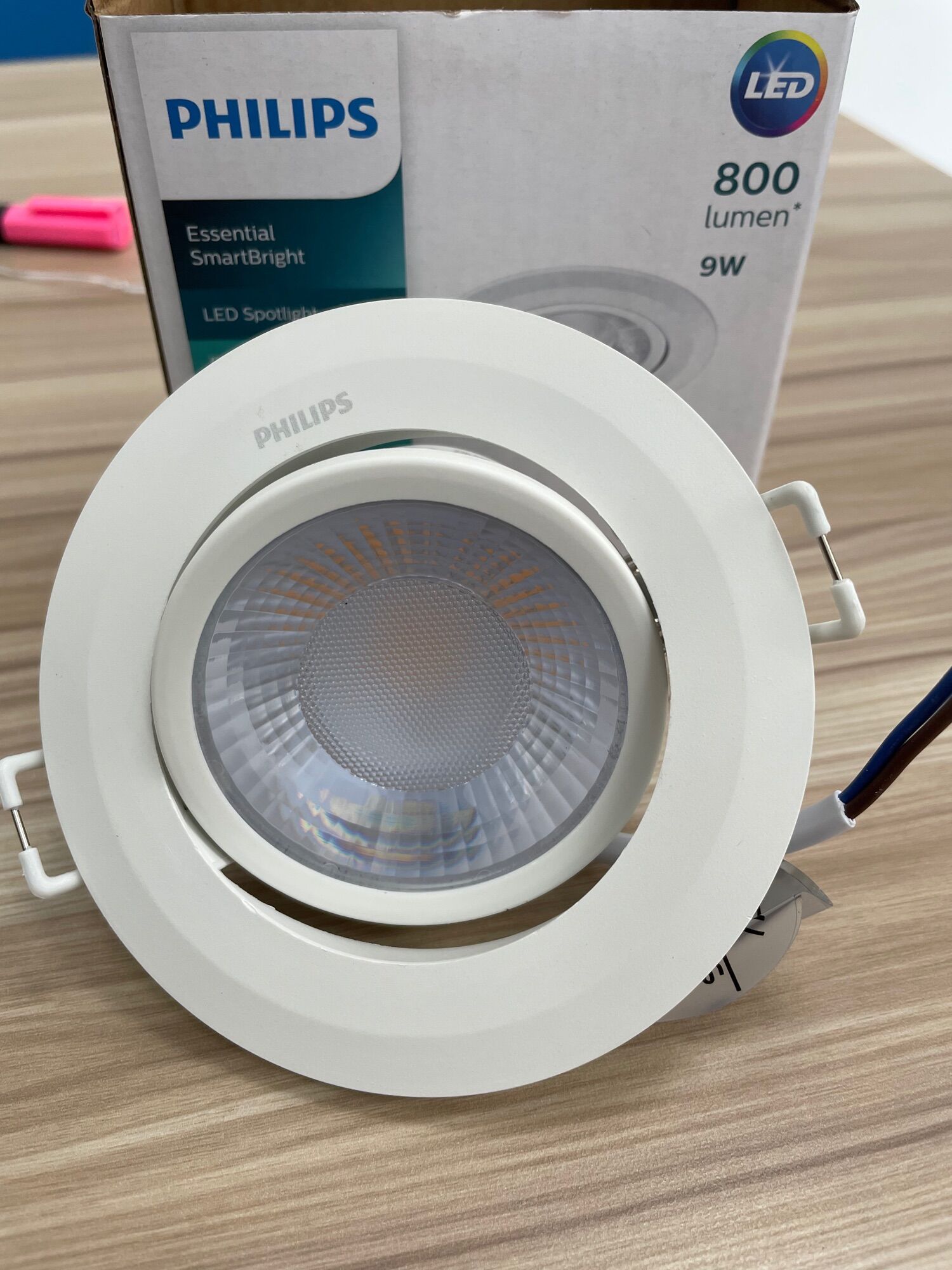 Đèn âm Trần philips chỉnh góc Rs100b led8 9W D90