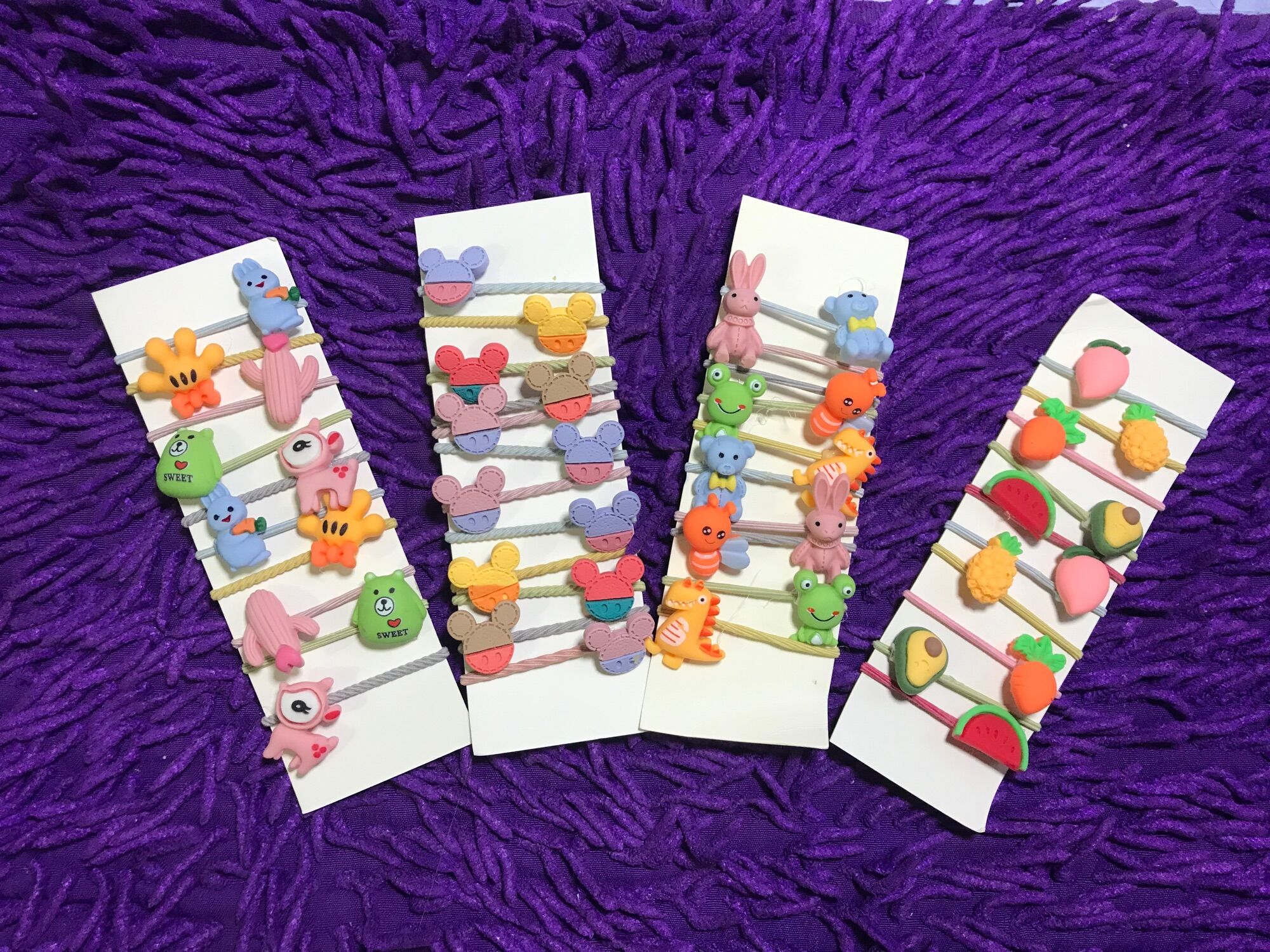 🏵️Vỉ 10 Dây Cột Tóc Nhỏ, Cho Bé (tuỳ chọn mẫu)