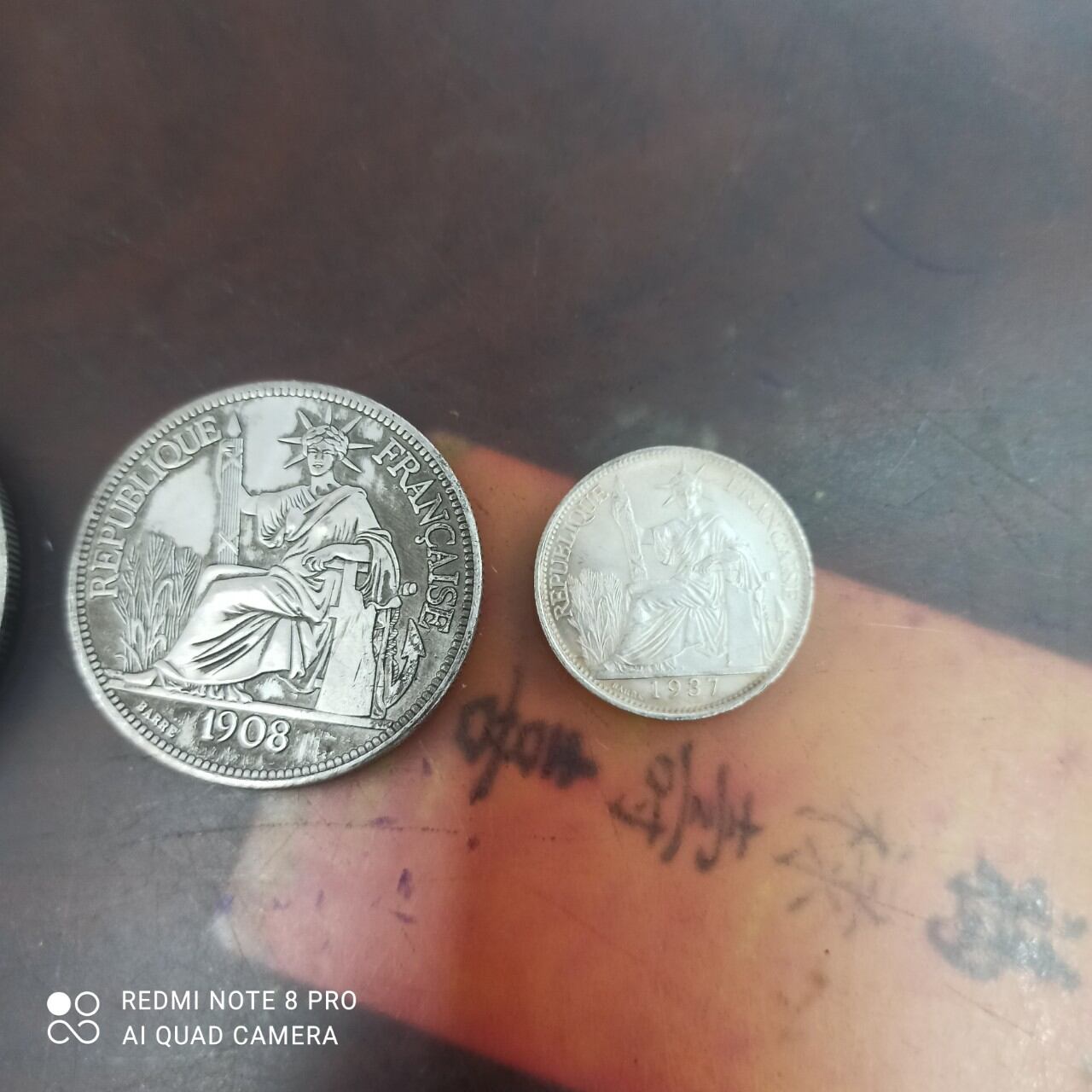 Đồng xu may mắn pháp 2.5cm và 4.5cm