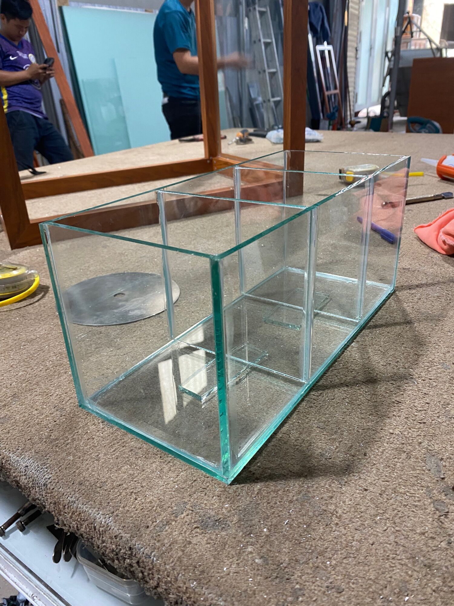 Bể cá 3 ngăn 35x15x15 kính 5li