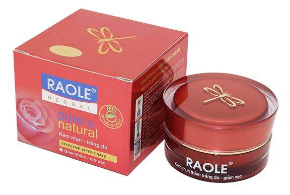 RAOLE kem mụn thâm trắng da giảm sẹo 15g