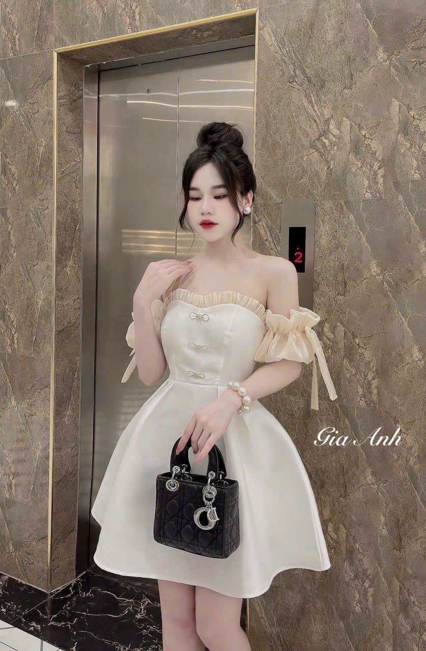 (SHOP BIGSIZE NỮ 50KG ĐẾN 90KG) đầm tapta xoè ngắn