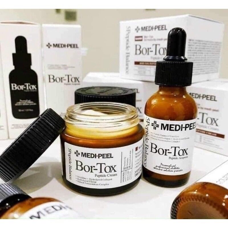 Combo Kem Dưỡng Bortox và Serum Bortox Medipeel căng bóng da Chuẩn Hàn