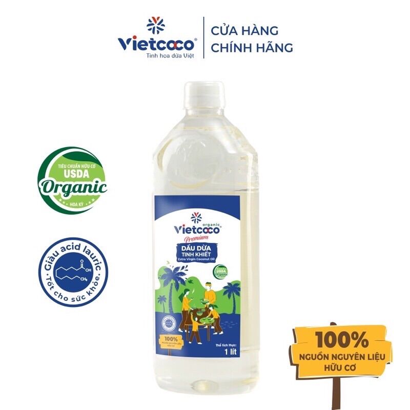Dầu dừa Organic nguyên chất của Vietcoco