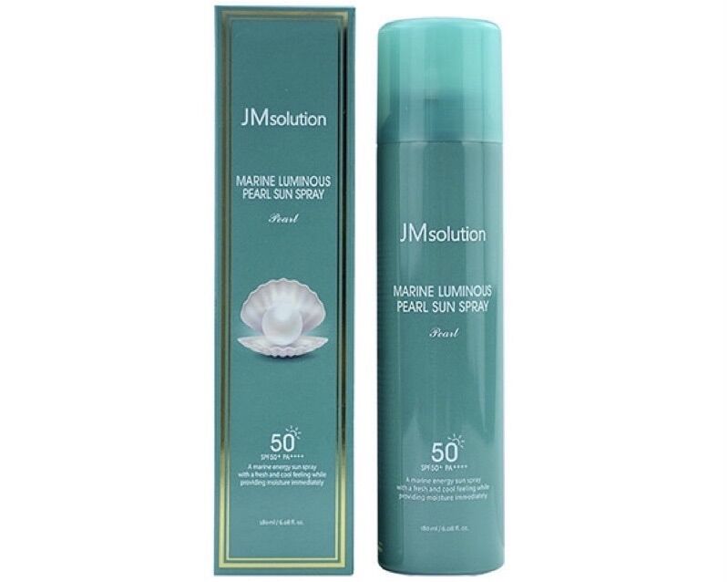 Xịt chống nắng Jm Solution Marine Luminous Pearl Sun Spray 180ml (chai xanh)