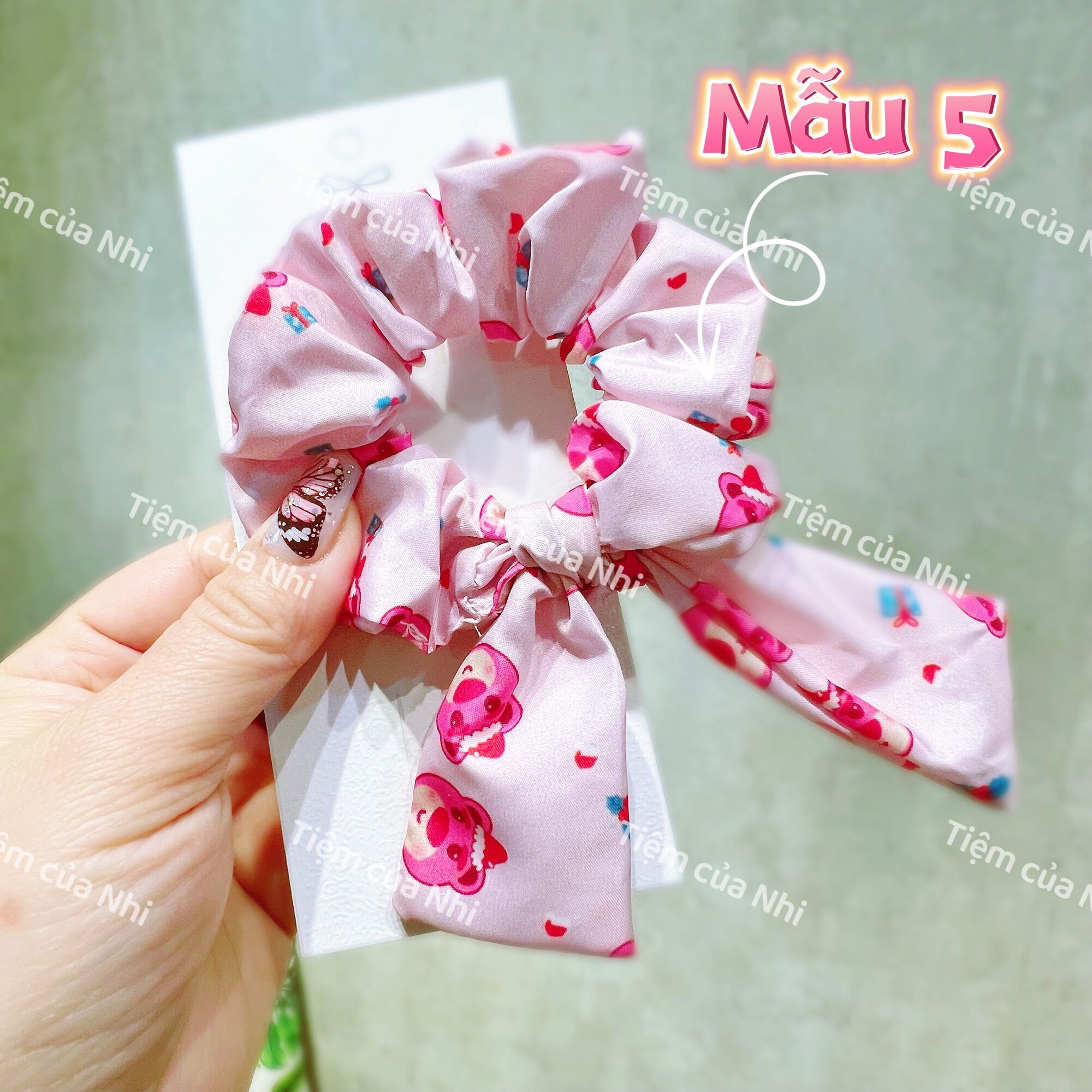 CỘT TÓC SCRUNCHIES GẤU DÂU LOTSO
