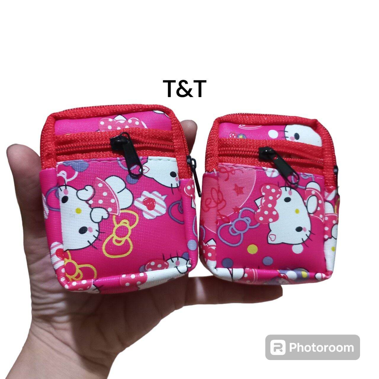 Móc khóa balô hình kitty có 3 ngăn đựng ( 8×7cm)
