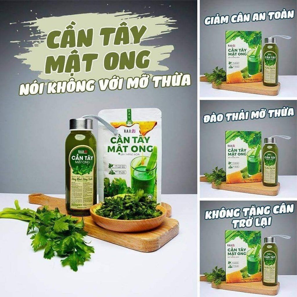 CẦN TÂY MẬT ONG MOTREE (3 Hộp Tặng 1 Bình)