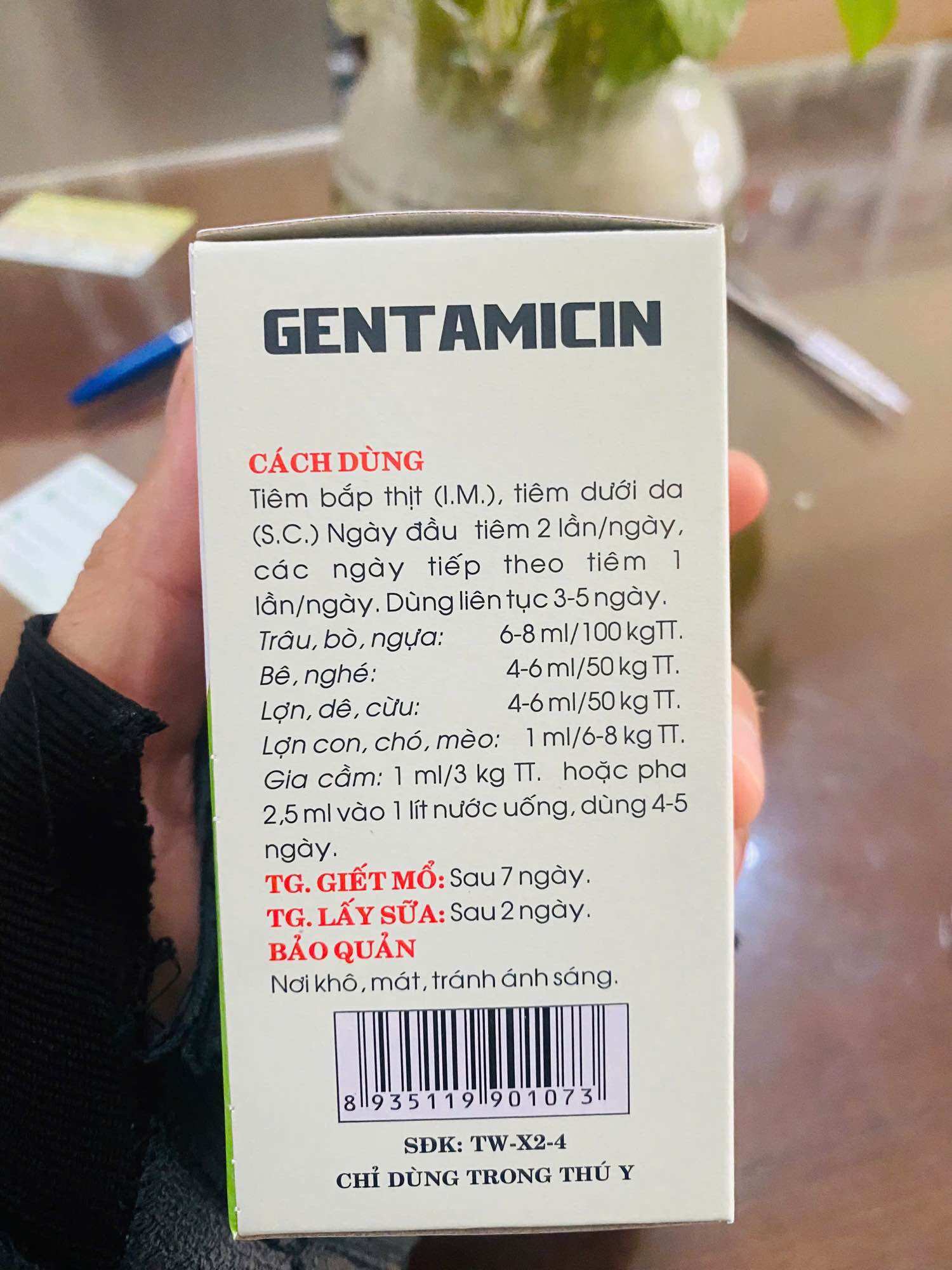 GENTAMICIN (100ml) hanvet_ chỉ dùng trong thú y